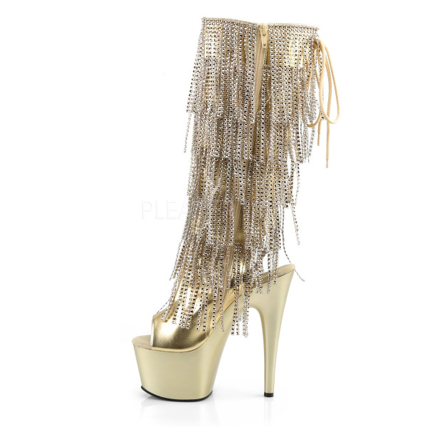 7 inches Lace-Up Stretch PF Knee Boot, Side Zip — image 7 of 12