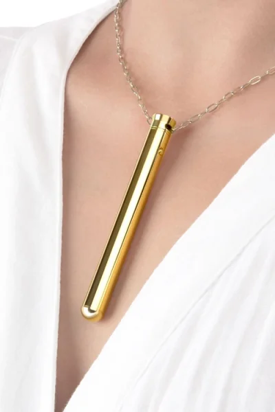 Le Wand 3.5" Whisper Quiet Vibrating Necklace in Gold