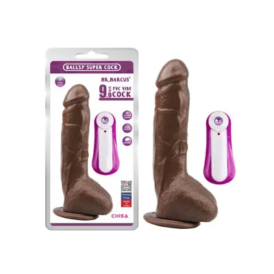 Mr marcus Vibrating Dildo 9 9 Inch Brown 10 Inch