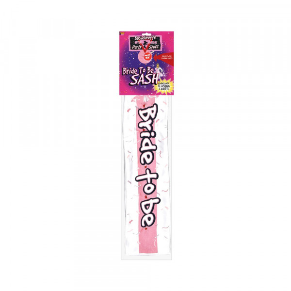 Bachelorette Outta Control Flashing Sash White