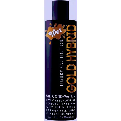 Wet Gold Hybrid Water Silicone Blend 9 Fl Oz