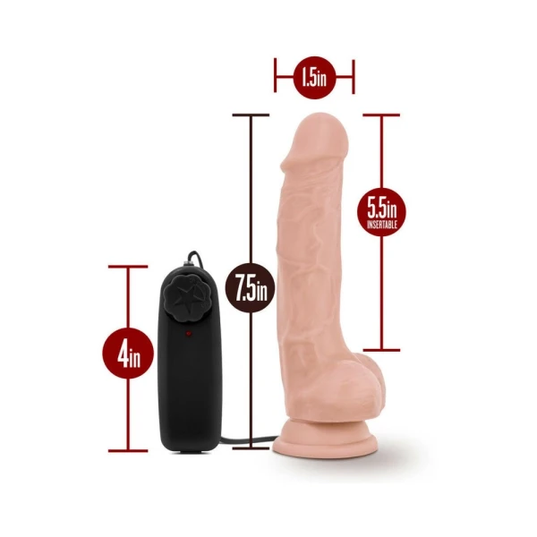 Dr. Skin - Dr. Tim - 7.5in Vibrating Cock With Suction Cup - Vanilla — image 13 of 15