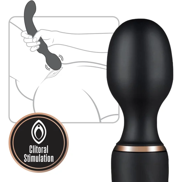 Blush Lush Gia 2-Way Wand Massager & G-Spot Stimulator