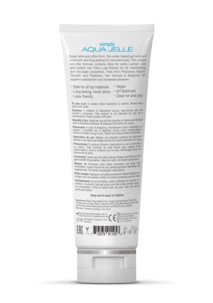 Wicked Simply Aqua Jelle Lubricant