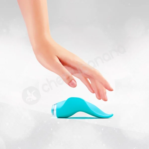 Mimic Seafoam Rechargeable Clitoral Palm Vibrator