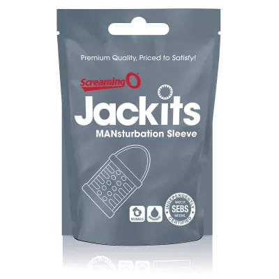 Jackits Mansturbation Sleeve 12 Count Pop Box Display Clear
