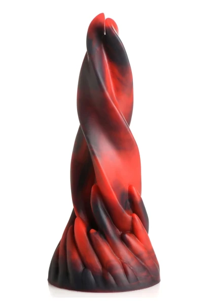 Hell Kiss Twisted Tongues 7.4" Silicone Suction Cup Dildo By Creature Cocks