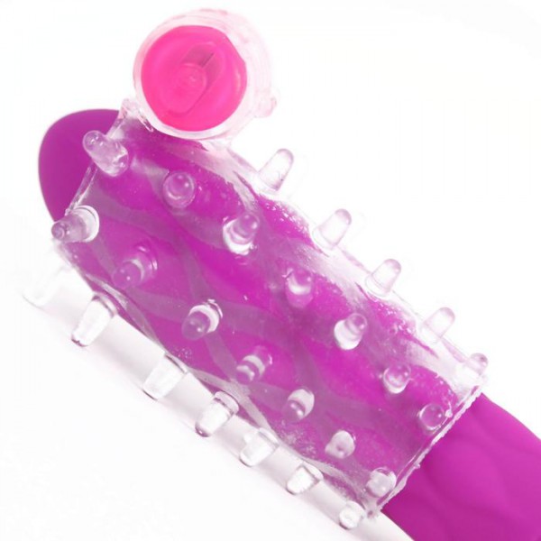 Vibrating Penis Sleeve With Nubby Ticklers