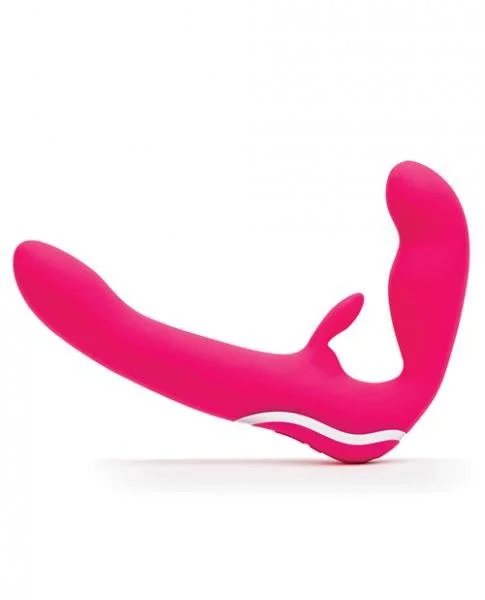 Happy Rabbit Strapless Strap On Vibrating Pink — image 6 of 8