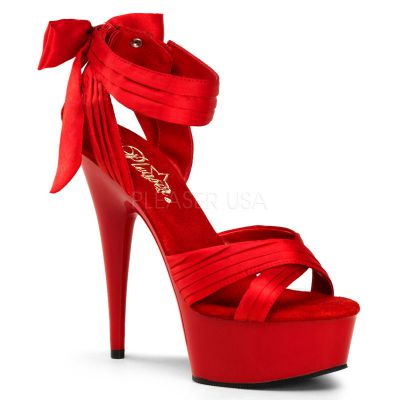 DELIGHT 668 6 Heel 1 3 4 PF Criss Cross Straps Close Back Sandal