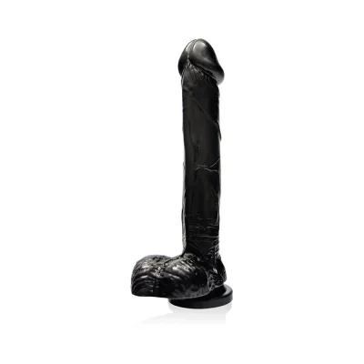 9 inches Cock with Balls Suction Cup Black