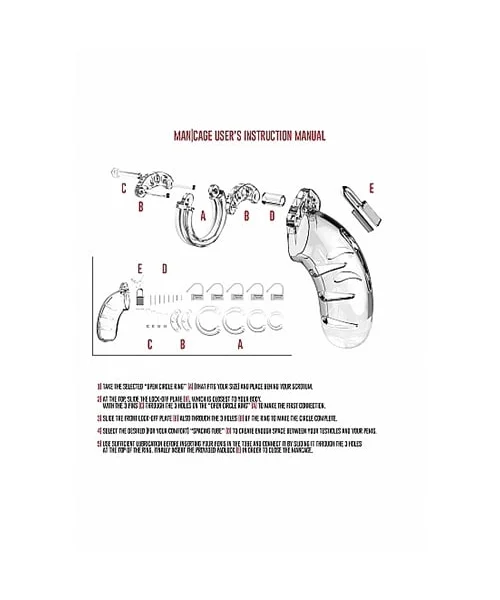 Model 01 - Chastity - Cock Cage - Transparent