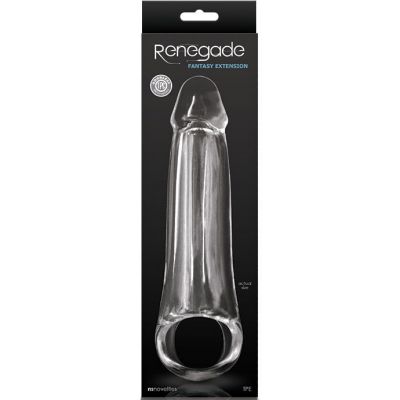 Renegade Fantasy Extenstion Clear Large Penis Extension Sleeve