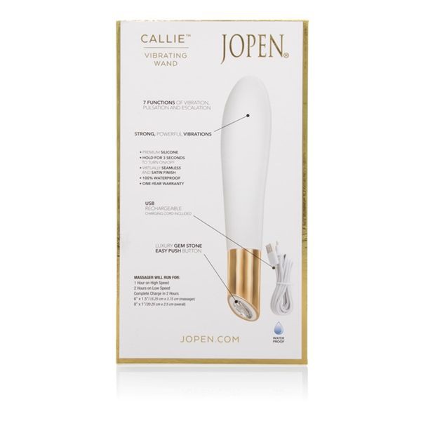 Jopen Callie Vibrating Wand - White