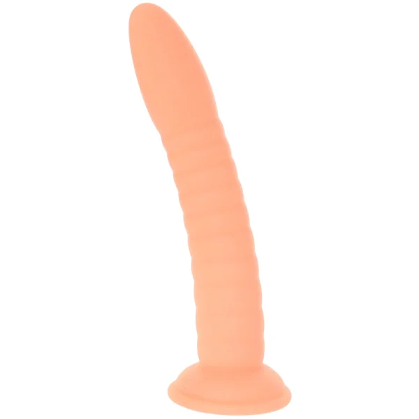 Dillio Platinum Wild Thing Silicone 7" Suction Cup Dildo - Peach