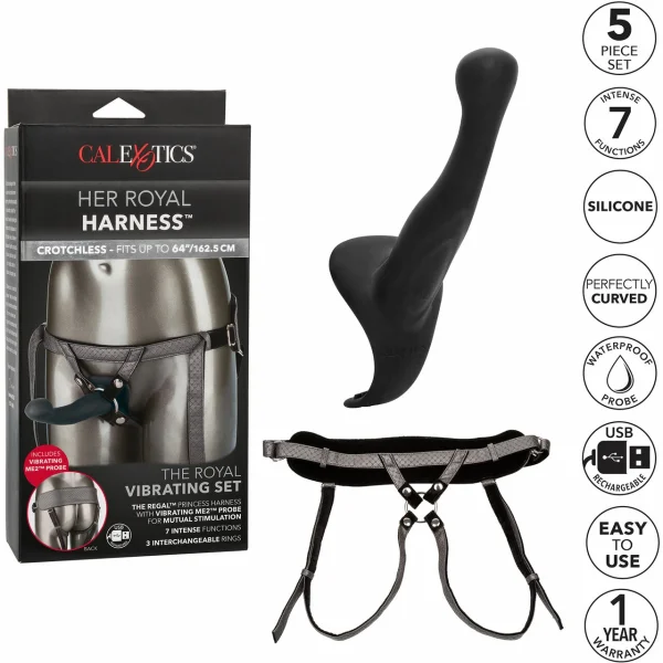 Her Royal Harness Royal Vibrating Set