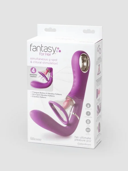 Fantasy for Her Vibrating Pussy Pump, Tongue and G-Spot Vibrator Kit
