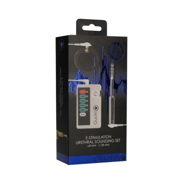 E-stim Urethral Sounding Set Small Silver