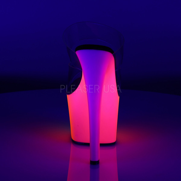 7 inches Heel, 2 3/4 inches PF Two-Band Slide W/Neon MC PF Bottom