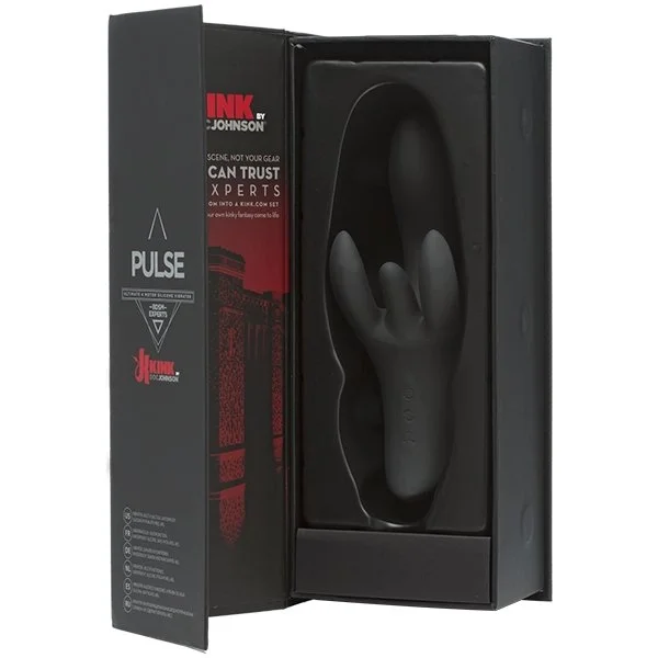 Kink Pulse 4 Motor Silicone Vibrator Black