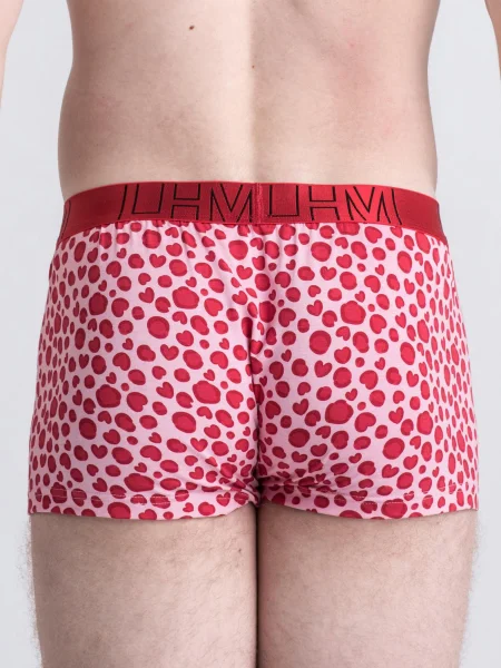 LHM Leopard Hearts Pink Modal Boxer Shorts