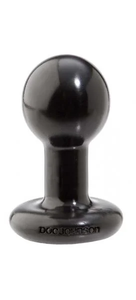 Round Butt Plug Small - Black
