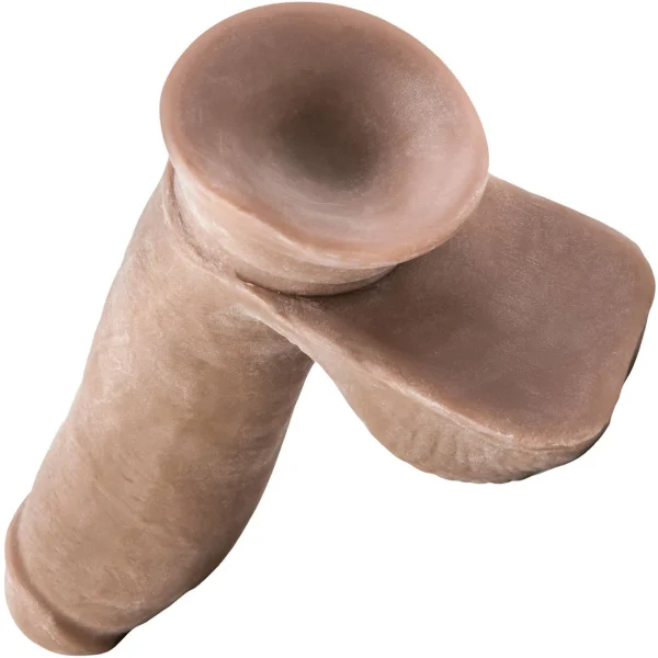 Au Naturel 7 Inch Sensa Feel Dual Density Dildo By Blush - Caramel