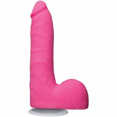 American Pop Revolution Ultraskyn 7 inch Dong w Balls Suction Cup Pink