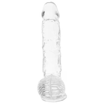 RealRock 6 Inch Transparent Realistic Crystal Clear Dildo