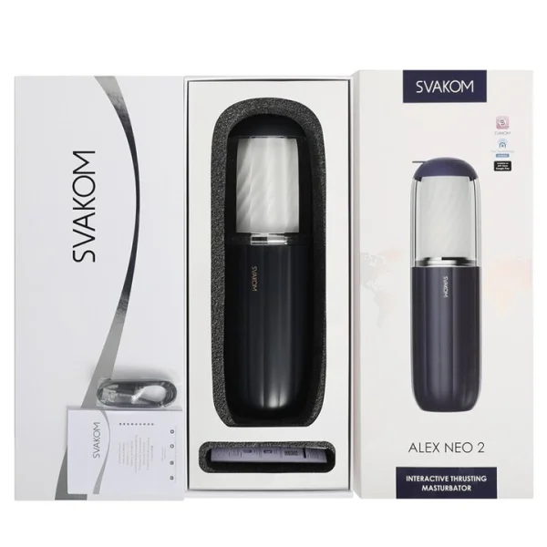 Svakom Alex Neo 2 7 Function App Controlled Thrusting Masturbator