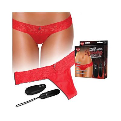 Wireless Remote Control Vibrating Panties Red M l