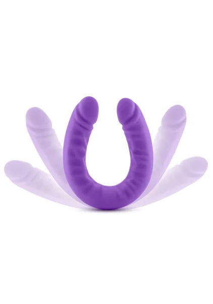 18" Slim Double Sided Dildo in Hot Pink