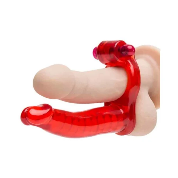 Double Penetrator C Ring W/ Bendable Dildo — image 7 of 9