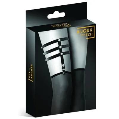 Bijoux Pour Toi Triple Fetish Garter Black