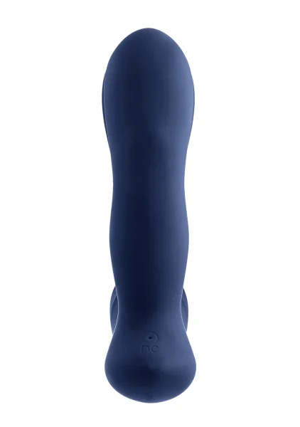 Playboy Pleasure Pleaser Silicone Rechargeable Vibrating Prostate Massager With Remote - Blue