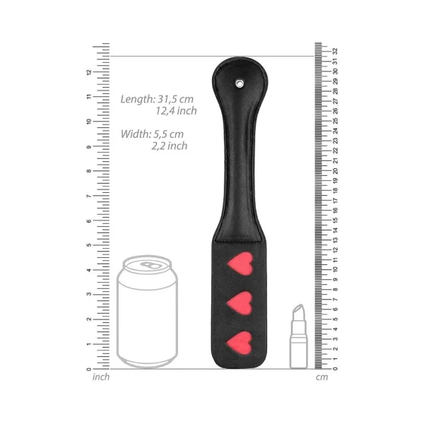 Ouch! Paddle - HEARTS - Black