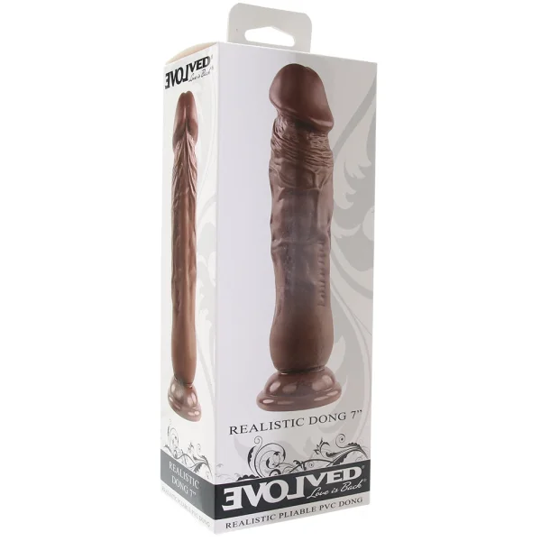 Evolved 7 Inch Realistic Dong Flesh Brown — image 7 of 7