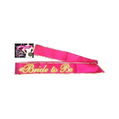 Bride To Be Glow In The Dark Hot Pink Sash