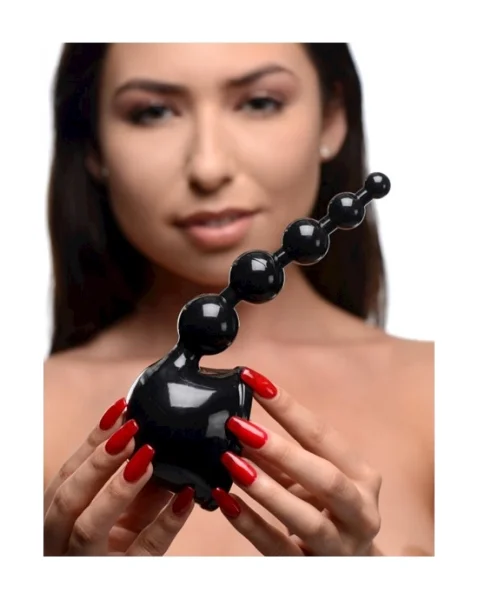 Thunder Beads Anal Wand Attachment - Black - 8 Inch