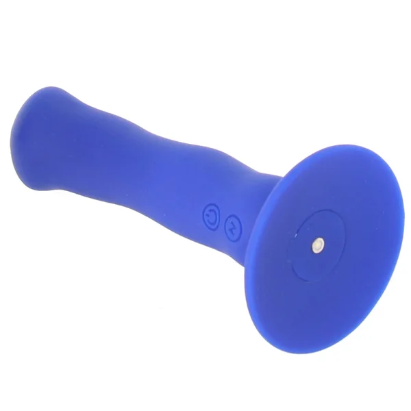 Impressions Santorini Rechargeable Waterproof Silicone G-Spot Suction Cup Vibrator By Blush - Blue