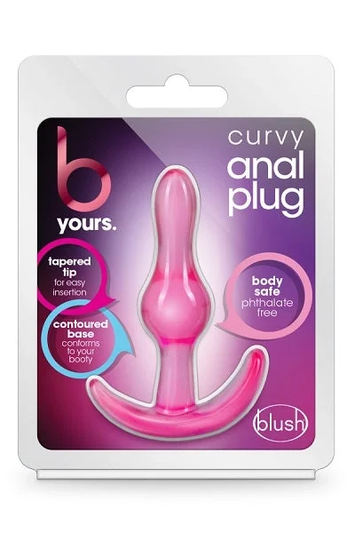 Blush B Yours Pink Curvy Anal Plug