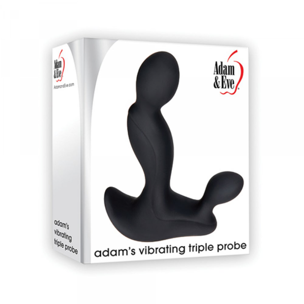 Adam & Eve Adam's Vibrating Triple Probe - Black