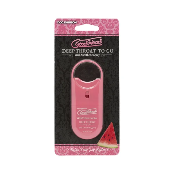 Goodhead Deep Throat Spray To-go Wild Watermelon .33 Oz.