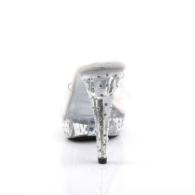 COCKTAIL 501SDT 5 Heel 1 Rhinestone Studded PF Slide SIZE 7 FINAL SALE