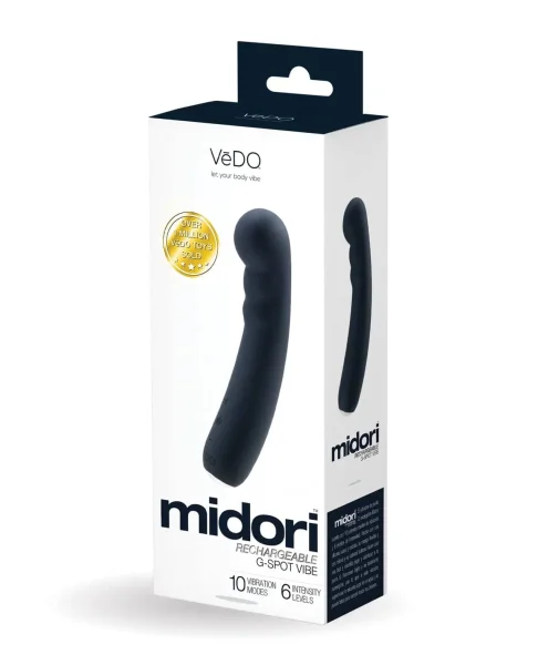 Midori Rechargeable G-Spot Vibe - Just Black — image 6 of 8