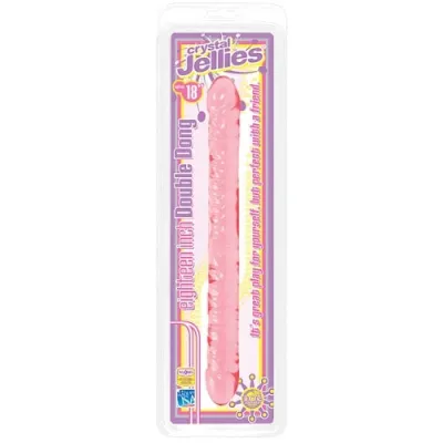 Crystal Jellies Double Dong Pink 18