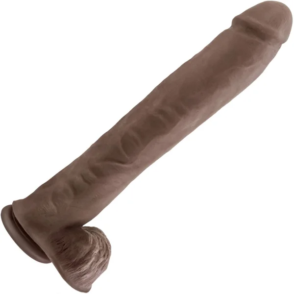 Au Naturel Daddy 14 Inch Sensa Feel Dual Density Dildo By Blush - Chocolate