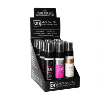 On Arousal Gels 12 Piece Display With Tester