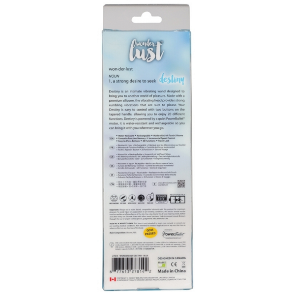 B.M.S. Enterprises Wonderlust Destiny Wand Massager