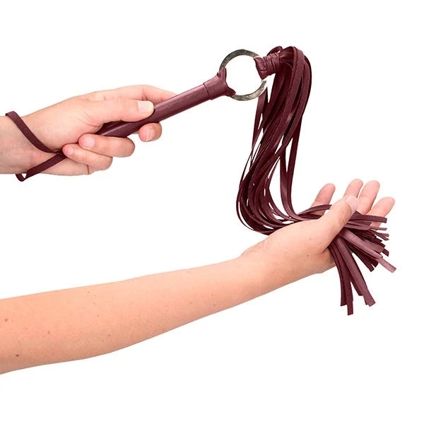 Ouch Halo Leather-Look Ring Flogger